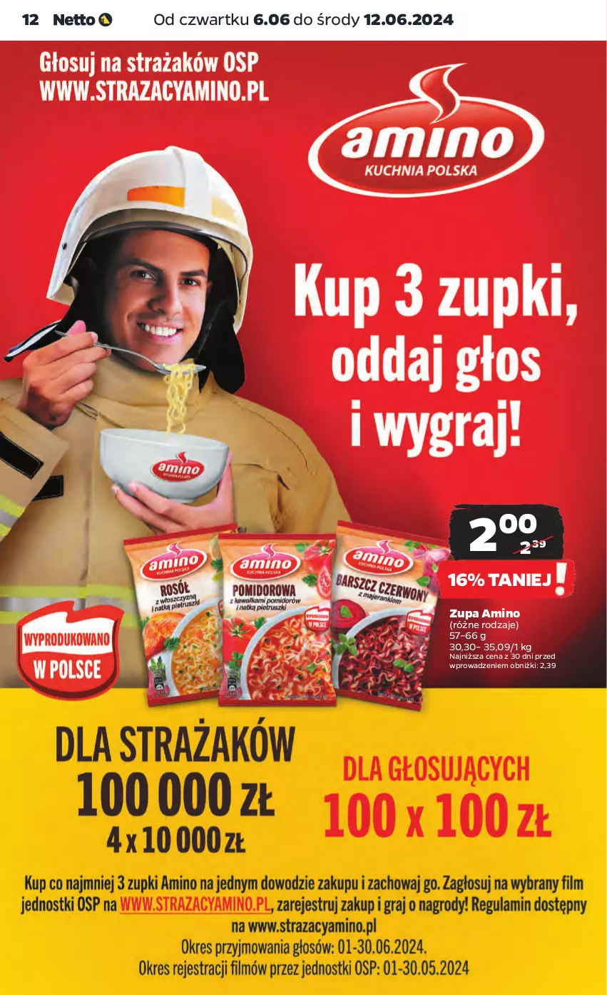 Gazetka promocyjna Netto - Artykuły spożywcze - ważna 06.06 do 12.06.2024 - strona 12 - produkty: Zupa