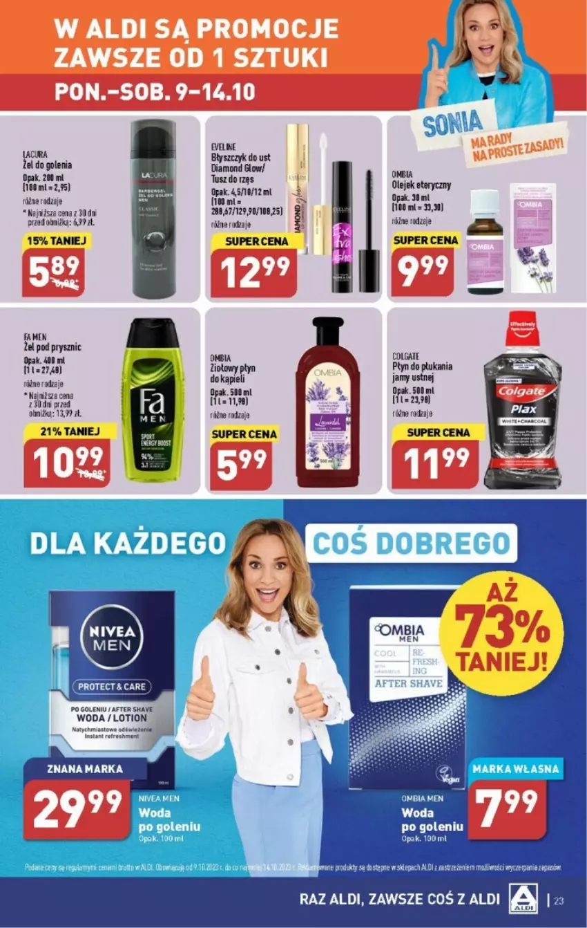 Gazetka promocyjna Aldi - ważna 09.10 do 14.10.2023 - strona 16 - produkty: Colgate, LG, Płyn do płukania, Tusz, Woda