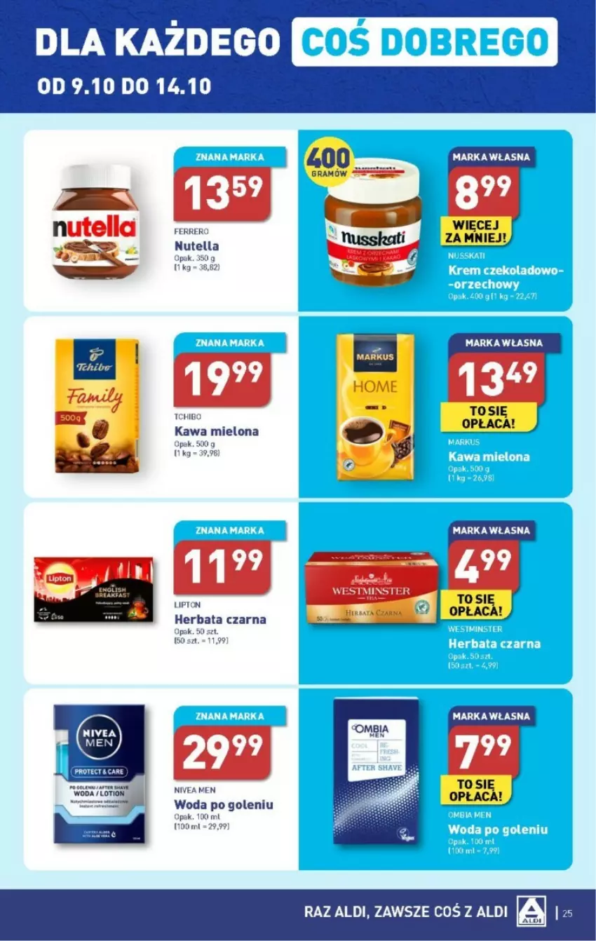 Gazetka promocyjna Aldi - ważna 09.10 do 14.10.2023 - strona 18 - produkty: Nivea, Nivea Men, Woda, Woda po goleniu