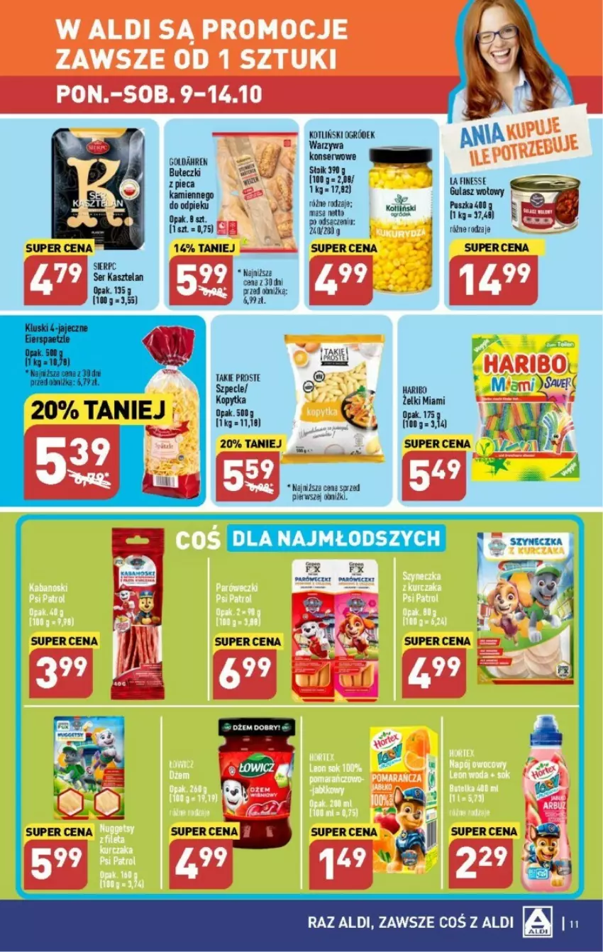 Gazetka promocyjna Aldi - ważna 09.10 do 14.10.2023 - strona 3 - produkty: Gulasz wołowy, Kasztelan, Ogród, Ser, Ser Kasztelan