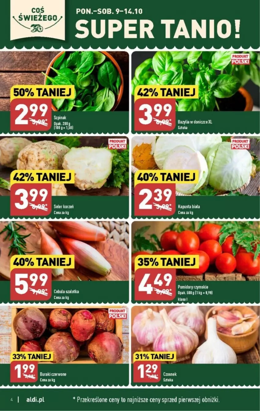 Gazetka promocyjna Aldi - ważna 09.10 do 14.10.2023 - strona 34 - produkty: Cebula, Cebula szalotka, LG, Szal