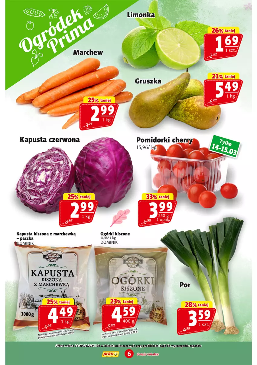 Gazetka promocyjna Prim Market - ważna 14.03 do 20.03.2024 - strona 6 - produkty: Limonka