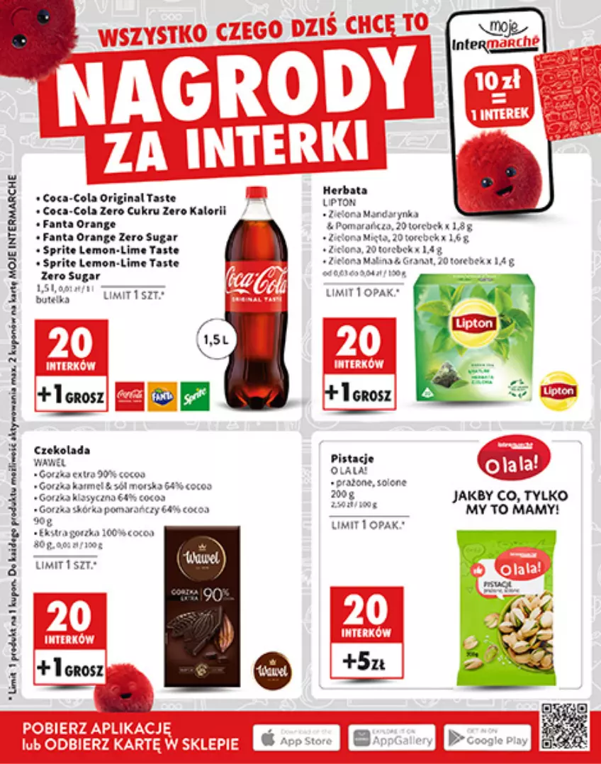 Gazetka promocyjna Intermarche - Gazetka Intermarche - ważna 24.10 do 31.12.2024 - strona 14 - produkty: Czekolada, Fa, Fanta, Gra, Granat, Herbata, Lipton, Mięta, Pistacje, Sprite, Wawel