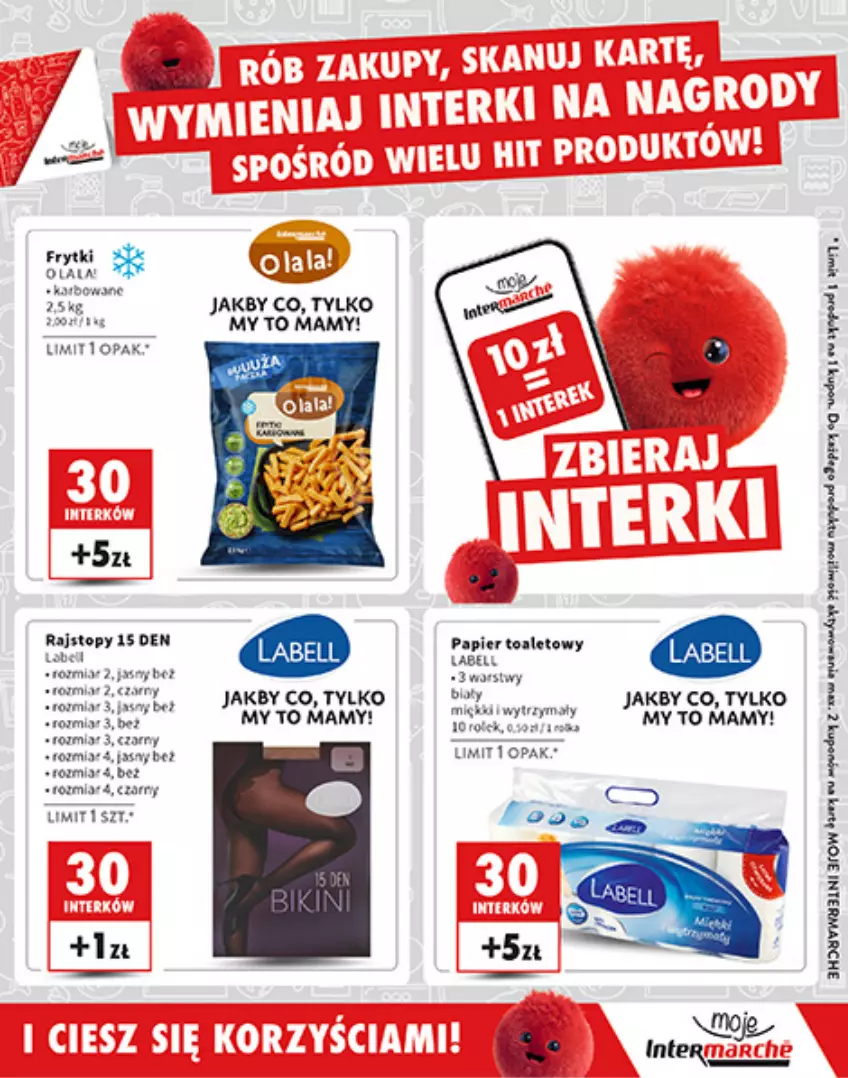 Gazetka promocyjna Intermarche - Gazetka Intermarche - ważna 24.10 do 31.12.2024 - strona 19 - produkty: Frytki, Papier, Papier toaletowy, Rajstopy, Top