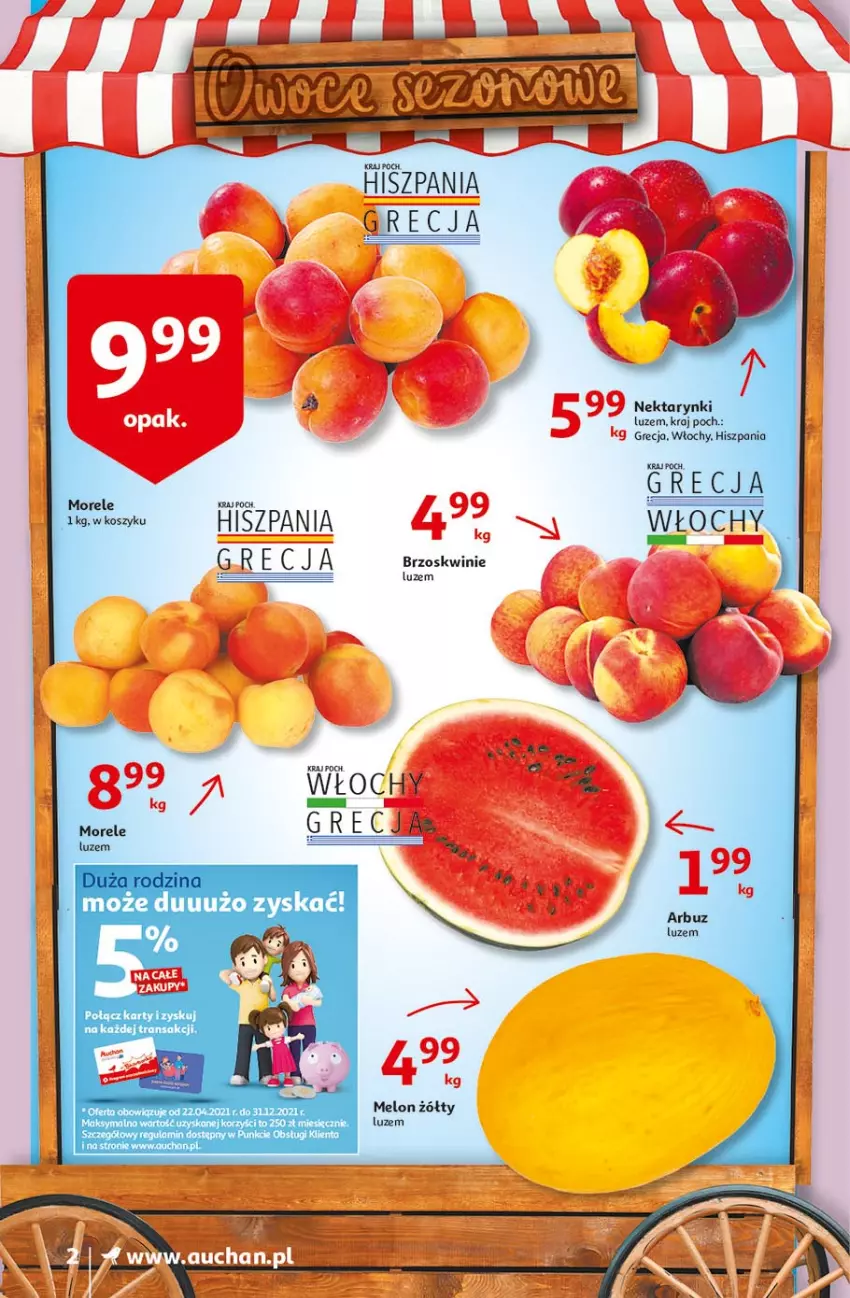 Gazetka promocyjna Auchan - Festiwal Cen Supermarkety - ważna 24.06 do 30.06.2021 - strona 2 - produkty: Brzoskwinie, Tran