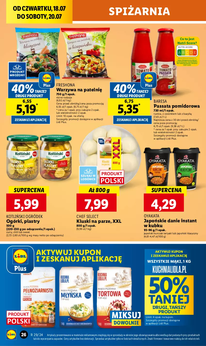 Gazetka promocyjna Lidl - GAZETKA - ważna 18.07 do 20.07.2024 - strona 34 - produkty: Bazyl, Kluski na parze, Kurczak, Ogród, Rust, Warzywa