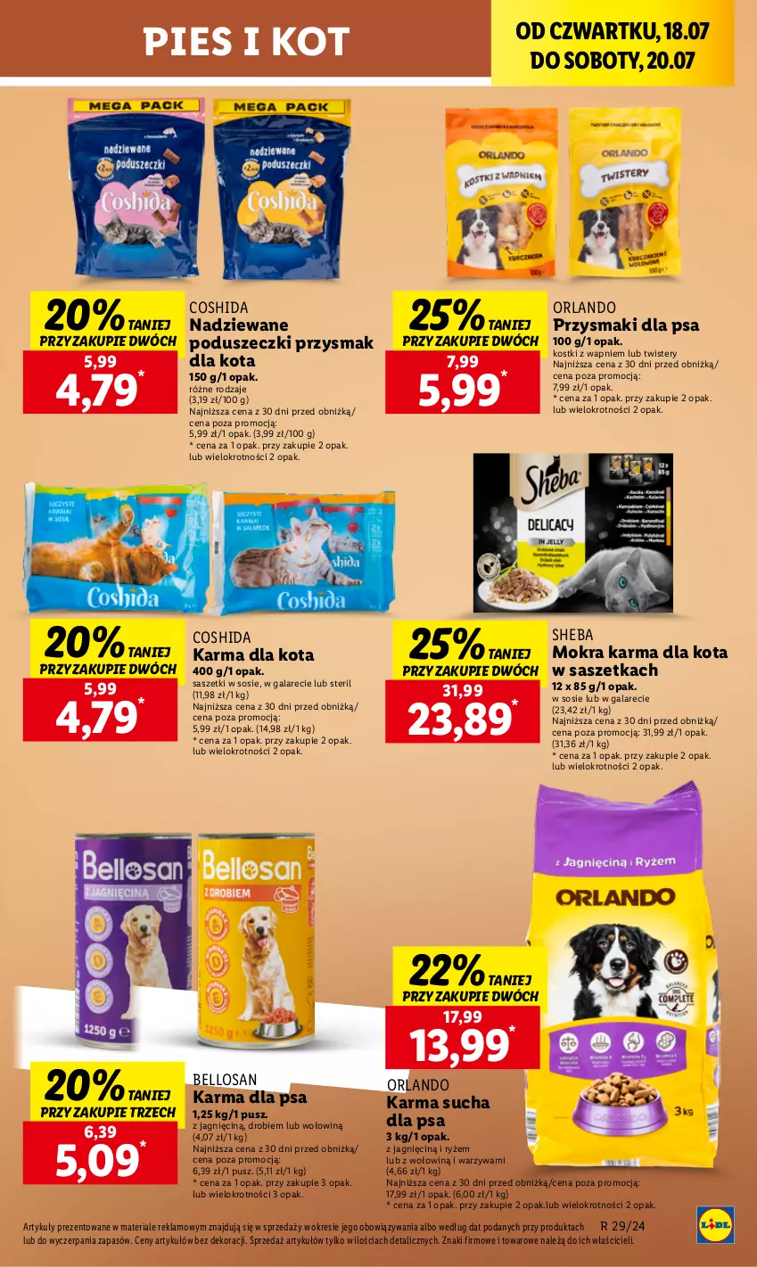 Gazetka promocyjna Lidl - GAZETKA - ważna 18.07 do 20.07.2024 - strona 41 - produkty: Bell, Gala, Mokra karma, Przysmak dla kota, Przysmaki, Ryż, Sheba, Sos, Warzywa