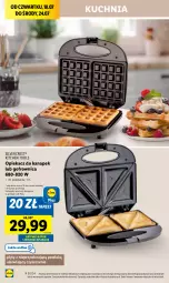 Gazetka promocyjna Lidl - GAZETKA - Gazetka - ważna od 20.07 do 20.07.2024 - strona 12 - produkty: Silvercrest, Kuchnia, Gofrownica, Opiekacz do kanapek