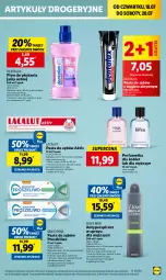 Gazetka promocyjna Lidl - GAZETKA - Gazetka - ważna od 20.07 do 20.07.2024 - strona 39 - produkty: Gra, Płyn do płukania jamy ustnej, Perfum, Pasta do zębów, Dove, Lacalut, Płyn do płukania, Antyperspirant, Sensodyne