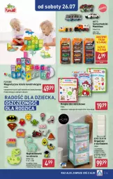 Gazetka promocyjna Aldi - Artykuły przemysłowe i tekstylia - Gazetka - ważna od 26.07 do 26.07.2025 - strona 13 - produkty: Ubrania, Chodzik, Samochodziki, Organizer, Tran, Mattel, Dzieci, Klocki, Obraz