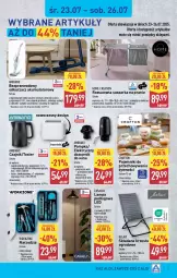Gazetka promocyjna Aldi - Artykuły przemysłowe i tekstylia - Gazetka - ważna od 26.07 do 26.07.2025 - strona 5 - produkty: Krzesło ogrodowe, Odkurzacz, Top, Odkurzacze, Czajnik elektryczny, Czajnik, Szczotka, Pojemnik, Toster, Uchwyty, Pompka, Lampa podłogowa, Suszarka, Krzesło, Dozownik, Lampa, Suszarka na pranie, Akumulator