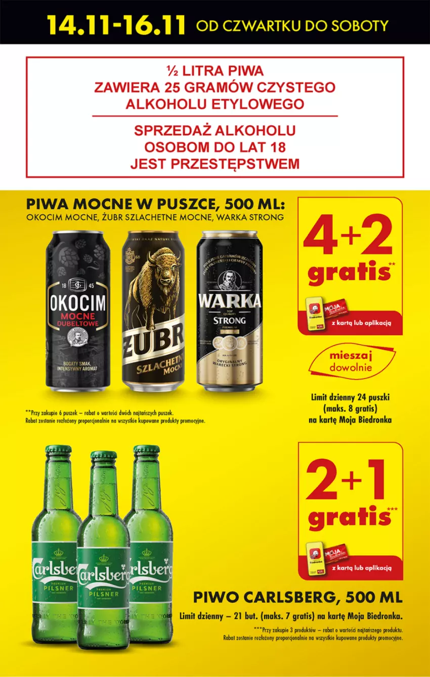 Gazetka promocyjna Biedronka - Od czwartku - ważna 14.11 do 20.11.2024 - strona 11 - produkty: Carlsberg, Dron, Gra, Koc, Okocim, Piwa, Piwo, Por, Warka