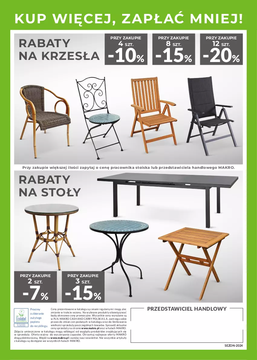 Gazetka promocyjna Makro - Meble i grille - katalog produktów dla profesjonalnej Gastronomii 2024 - ważna 15.04.2024 do 31.01.2025 - strona 32 - produkty: Papier