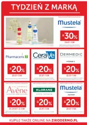 Gazetka promocyjna Ziko - Gazetka Ziko Dermo - Gazetka - ważna od 07.08 do 07.08.2024 - strona 22 - produkty: CeraVe, Ser, Mus, Acer, Pharmaceris, Dermedic, Klorane, Mustela, Avène