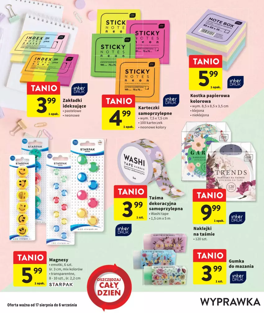 Gazetka promocyjna Intermarche - Gazetka Intermarche - ważna 17.08 do 06.09.2023 - strona 6 - produkty: Klej, Mop, Papier, Tran