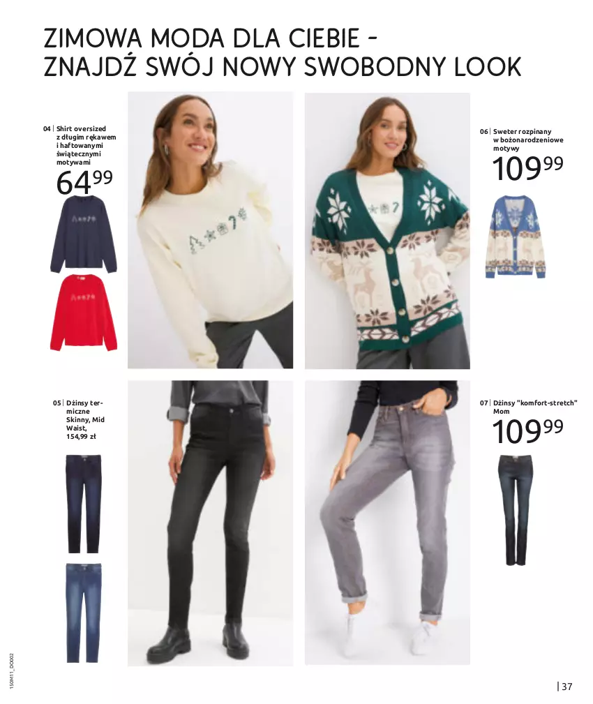 Gazetka promocyjna Bonprix - ZIMA W PASTELOWYCH KOLORACH - ważna 25.11 do 12.12.2024 - strona 39 - produkty: Dżinsy, Moda, Sweter