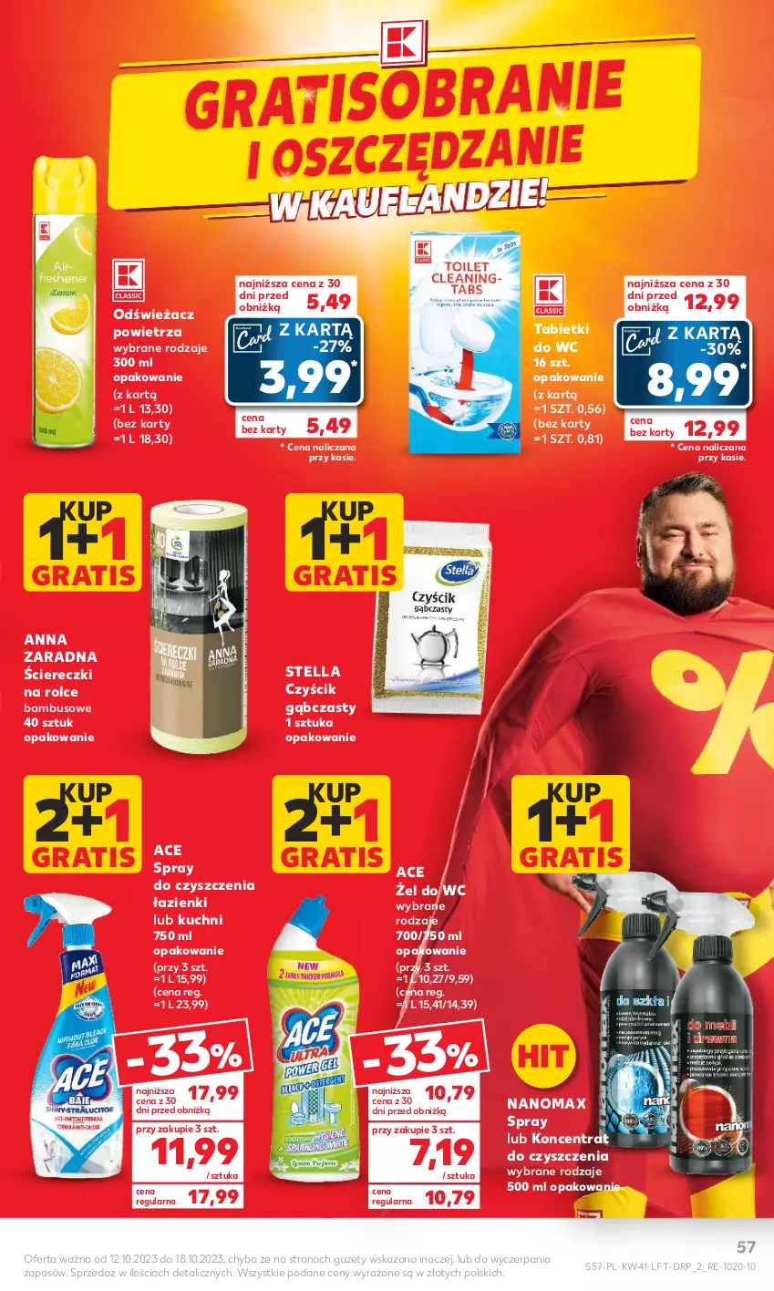 Gazetka promocyjna Kaufland - Gazetka tygodnia - ważna 12.10 do 18.10.2023 - strona 57 - produkty: Gra, Nanomax, Odświeżacz powietrza, Spray do czyszczenia, Tablet