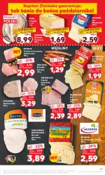 Gazetka promocyjna Kaufland - Gazetka tygodnia - Gazetka - ważna od 18.10 do 18.10.2023 - strona 29 - produkty: Mozzarella, Kurczak, Krakus, Ser, Por, Ser tylżycki, Hot dog, Królewski, Kurczak gotowany, Parówki, Mlekovita, Tusz, Szynka konserwowa, Szynka, Tarczyński, Sport, Parówki hot dog, Galbani, Kabanos, Szynka biała, Gouda, Mleko