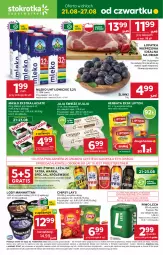 Gazetka promocyjna Stokrotka - Supermarket - Gazetka - ważna od 27.08 do 27.08.2025 - strona 1 - produkty: Piwa, Piwo, Warzywa, Gra, Królewski, Jaja, Chipsy, Warka, Tatra, Lody, Lipton, Owoce, Herbata, Masło, Lay’s, Mięso, Mleko