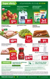 Gazetka promocyjna Stokrotka - Supermarket - Gazetka - ważna od 27.08 do 27.08.2025 - strona 48 - produkty: Kurczak, Nescafé, Nałęczowianka, Warzywa, JBL, Gra, Telefon, Filet z piersi kurczaka, Kawa, O nas, Kiełbasa podwawelska, Wawel, Dres, Szynka, Winogrona, Wkład filtrujący, Owoce, Woda, Wino, Wagi, Kiełbasa, Mięso, Jabłka