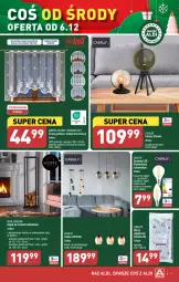 Gazetka promocyjna Aldi - Artykuły przemysłowe i tekstylia - Gazetka - ważna od 09.12 do 09.12.2023 - strona 9 - produkty: Papier, Regał, Lampa sufitowa, Mars, Firana, Obrus, Lampa, Lampa stołowa, Fa