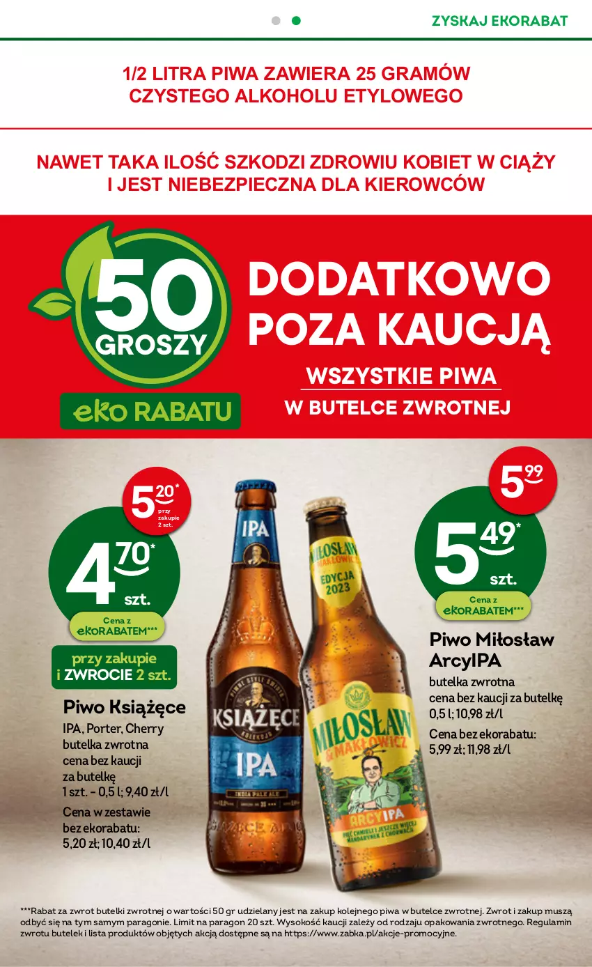 Gazetka promocyjna Żabka - ważna 29.03 do 11.04.2023 - strona 19 - produkty: Gra, Książęce, Mus, Olej, Piec, Piwa, Piwo, Por, Sok