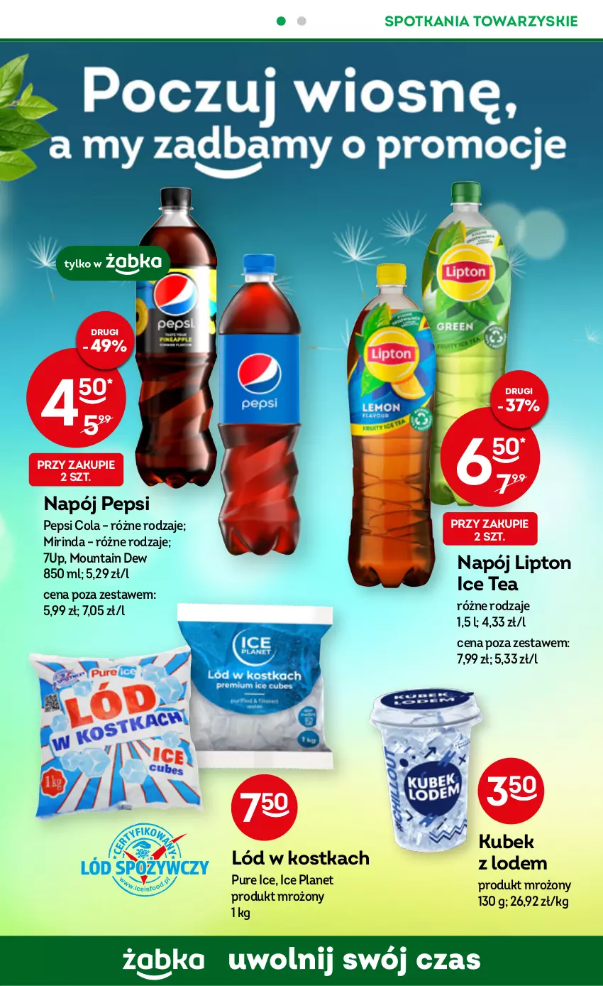 Gazetka promocyjna Żabka - ważna 29.03 do 11.04.2023 - strona 24 - produkty: 7up, Ice tea, Kubek, Lipton, Mirinda, Napój, Pepsi, Pur