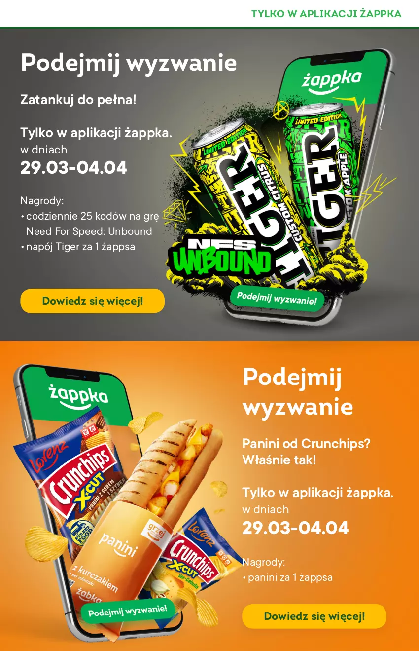 Gazetka promocyjna Żabka - ważna 29.03 do 11.04.2023 - strona 9 - produkty: Crunchips, Napój, Need for Speed, Tiger