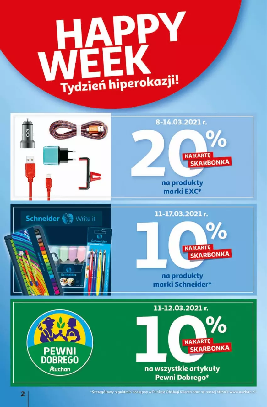 Gazetka promocyjna Auchan - Więcej za mniej Hipermarkety - ważna 11.03 do 17.03.2021 - strona 2