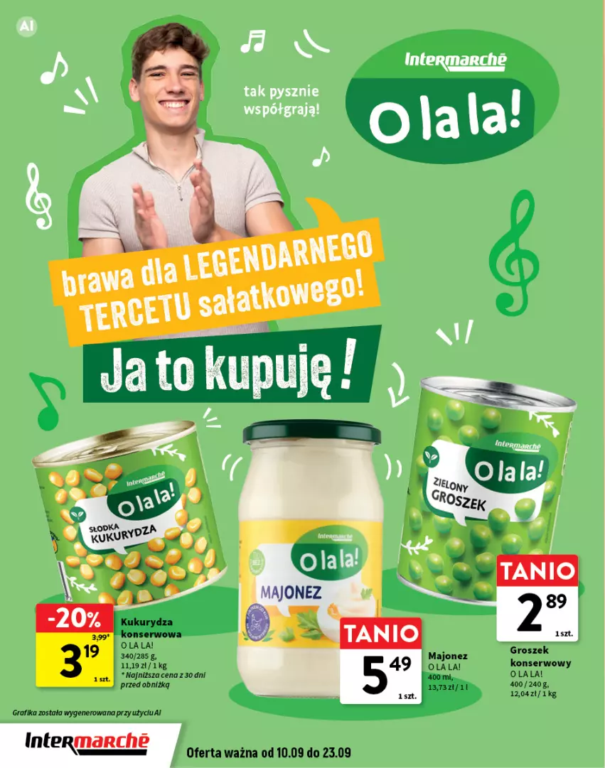 Gazetka promocyjna Intermarche - Gazetka Intermarche - ważna 10.09 do 23.09.2026 - strona 10 - produkty: Gra, Grafika, Groszek, Majonez, Ser