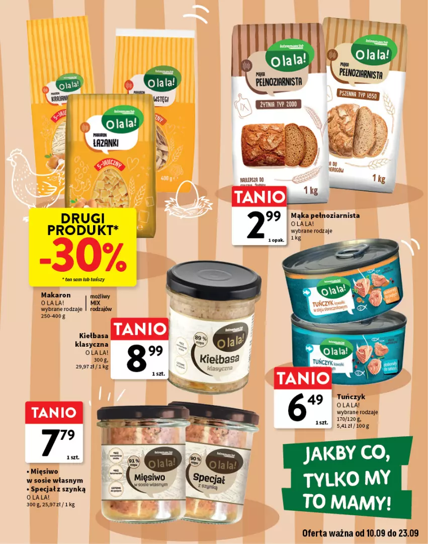 Gazetka promocyjna Intermarche - Gazetka Intermarche - ważna 10.09 do 23.09.2026 - strona 11 - produkty: Kiełbasa, Mąka, Sos