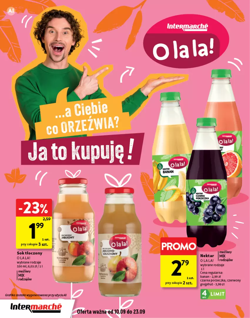 Gazetka promocyjna Intermarche - Gazetka Intermarche - ważna 10.09 do 23.09.2026 - strona 14 - produkty: Gra, Grafika, Grejpfrut, Por, Sok