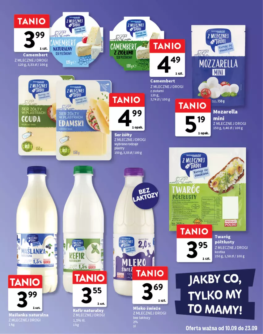 Gazetka promocyjna Intermarche - Gazetka Intermarche - ważna 10.09 do 23.09.2026 - strona 19 - produkty: Kefir