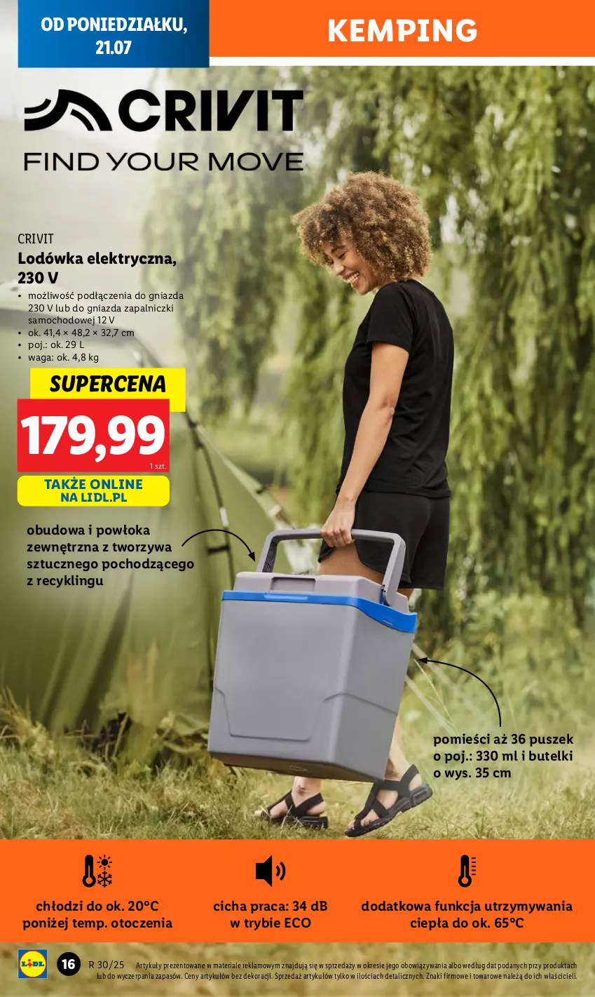 Gazetka promocyjna Lidl - GAZETKA - ważna 21.07 do 26.07.2025 - strona 16 - produkty: Lodówka, Waga