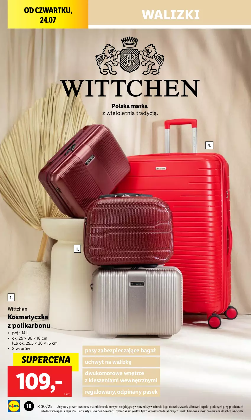 Gazetka promocyjna Lidl - GAZETKA - ważna 21.07 do 26.07.2025 - strona 22 - produkty: Kosmetyczka, Pasek, Piec, Wittchen