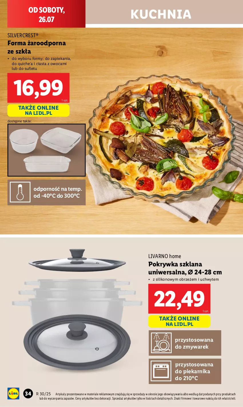Gazetka promocyjna Lidl - GAZETKA - ważna 21.07 do 26.07.2025 - strona 38 - produkty: Ivar, Kuchnia, LANA, Piekarnik, Pokrywka szklana, Por, Silvercrest