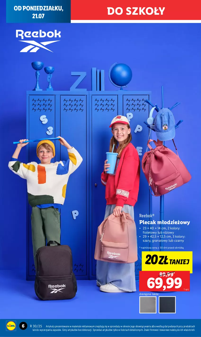 Gazetka promocyjna Lidl - GAZETKA - ważna 21.07 do 26.07.2025 - strona 6 - produkty: Gra, Granat, Plecak