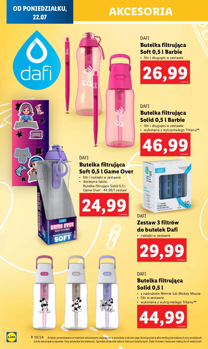 Gazetka promocyjna Lidl - GAZETKA - ważna 22.07 do 27.07.2024 - strona 14 - produkty: Barbie, Długopis, Klej, Minnie