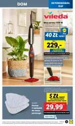 Gazetka promocyjna Lidl - GAZETKA - Gazetka - ważna od 27.07 do 27.07.2024 - strona 19 - produkty: Mop, Mop parowy, Vileda, Dywan