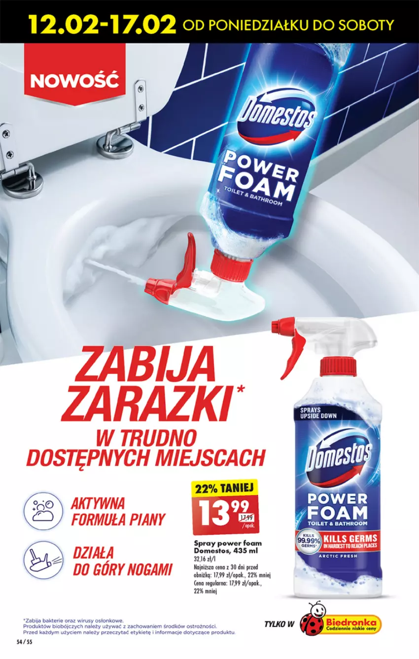 Gazetka promocyjna Biedronka - Od poniedzialku - ważna 12.02 do 17.02.2024 - strona 60 - produkty: Domestos