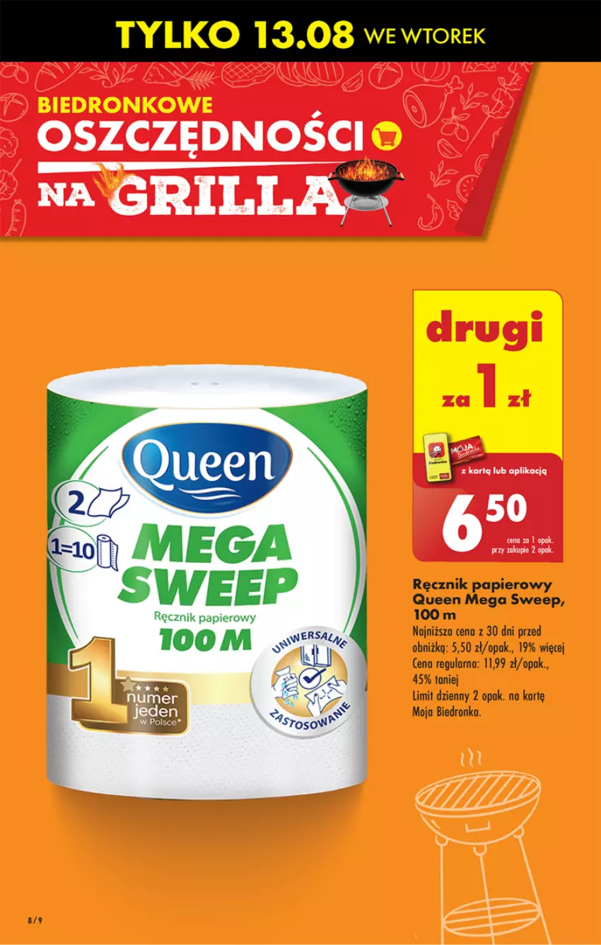 Gazetka promocyjna Biedronka - Od poniedzialku - ważna 12.08 do 17.08.2024 - strona 8 - produkty: Dron, Gala, Papier, Ręcznik