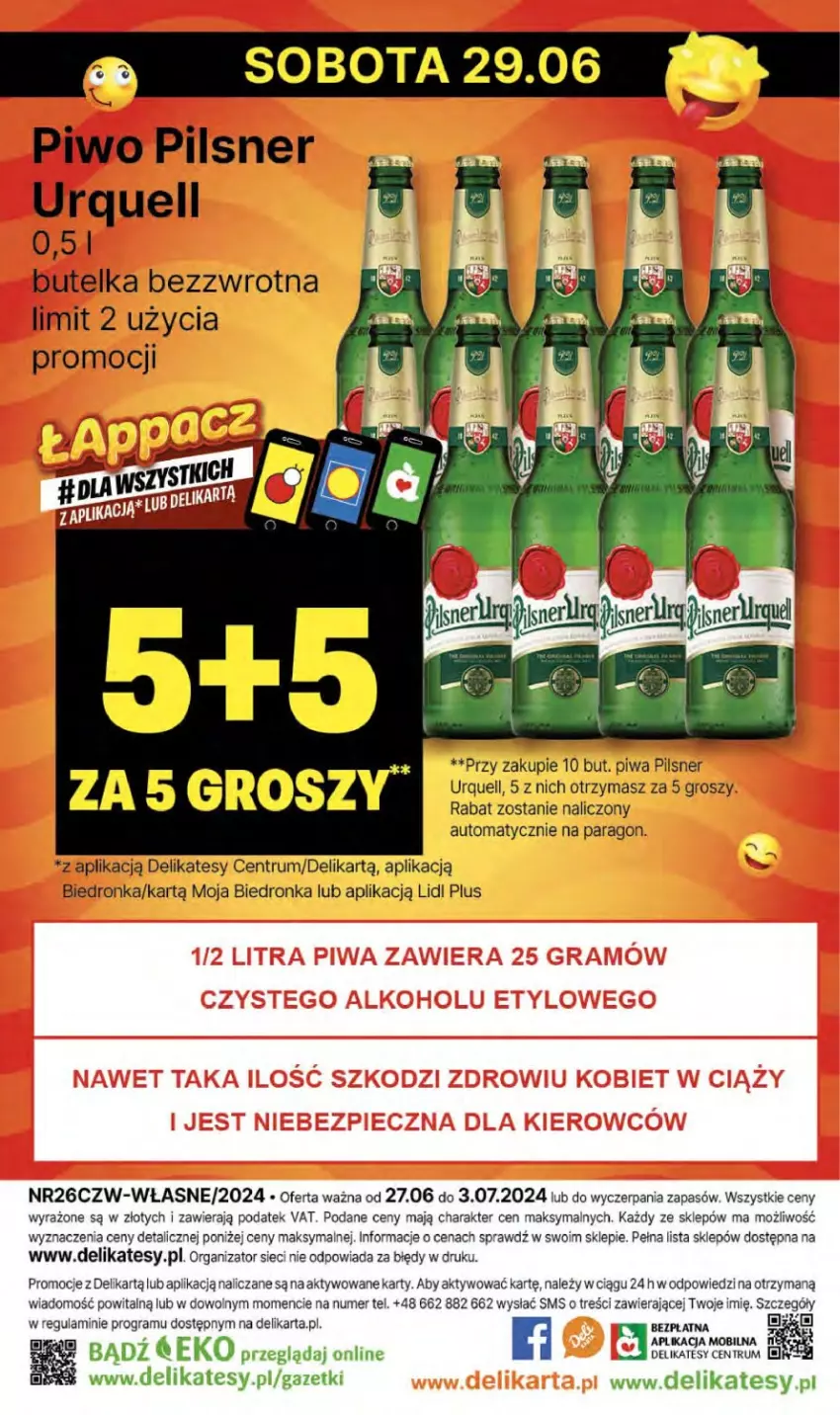 Gazetka promocyjna Delikatesy Centrum - NOWA GAZETKA Delikatesy Centrum od 27 czerwca! 27.06-3.07.2024 - ważna 27.06 do 03.07.2024 - strona 39 - produkty: Dron, Gra, Mobil, Pilsner Urquell, Piwa, Piwo, Rum