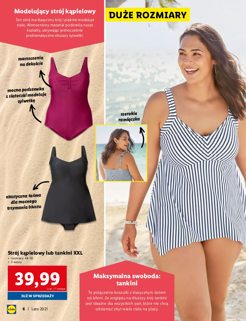 Gazetka promocyjna Lidl - KATALOG SKLEPU ONLINE - ważna 07.06 do 11.07.2021 - strona 6 - produkty: Bikini, Kosz, Mars, Strój kąpielowy