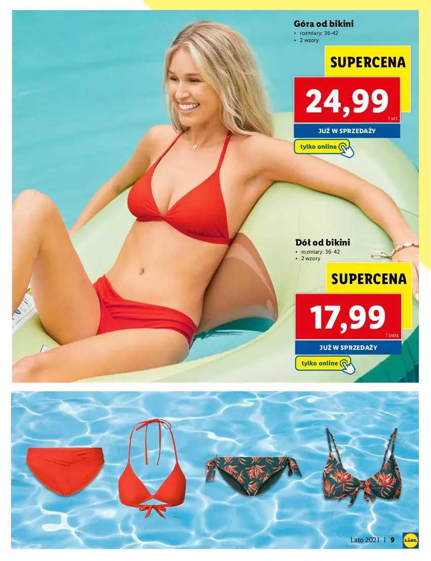 Gazetka promocyjna Lidl - KATALOG SKLEPU ONLINE - ważna 07.06 do 11.07.2021 - strona 9 - produkty: Bikini