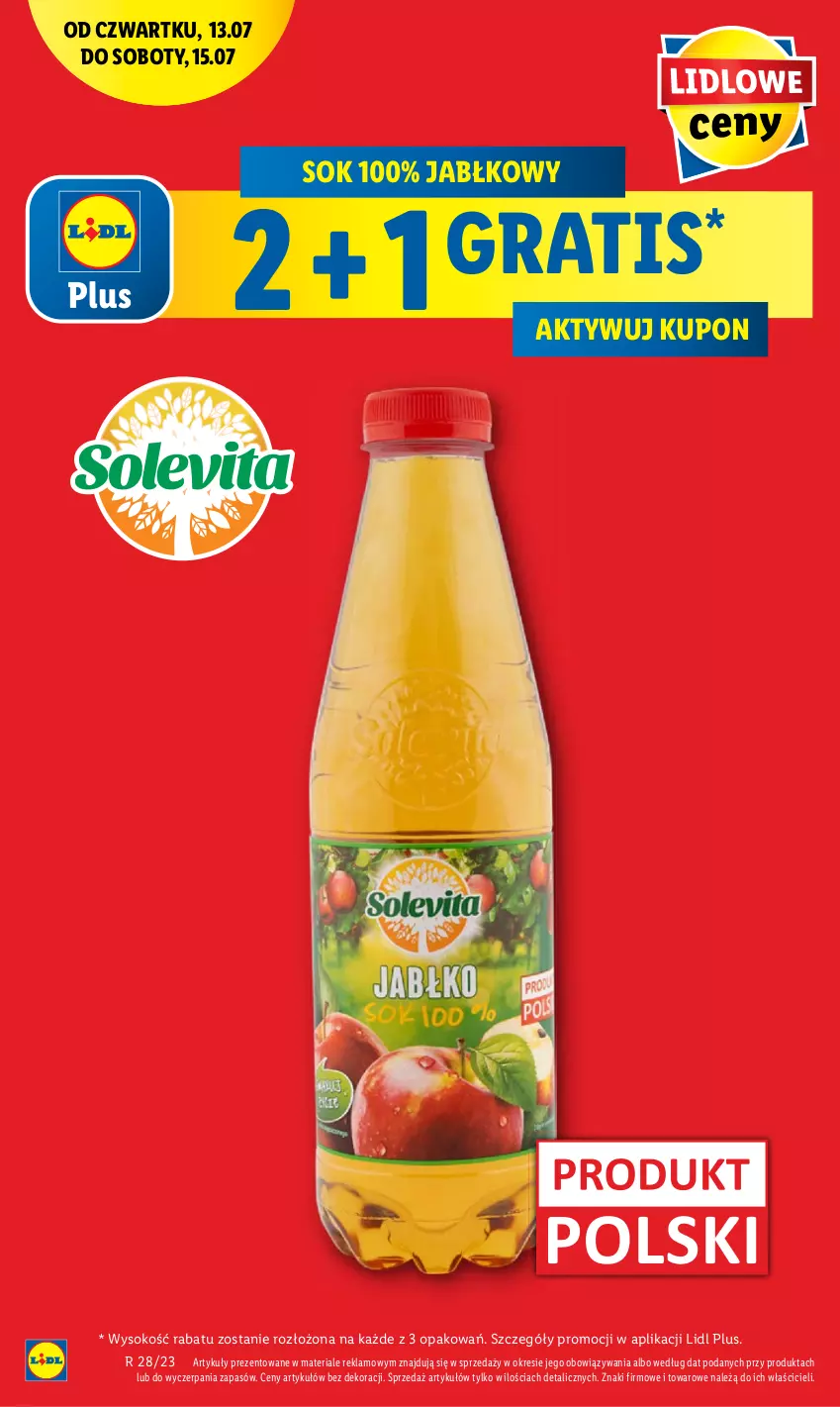 Gazetka promocyjna Lidl - GAZETKA - ważna 13.07 do 15.07.2023 - strona 12 - produkty: Chleb, Gra, Sok