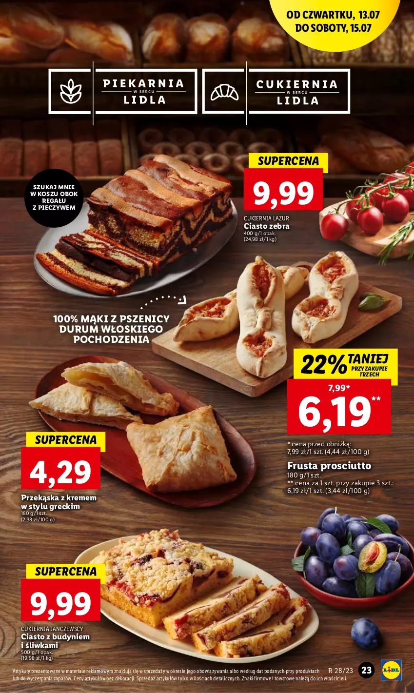 Gazetka promocyjna Lidl - GAZETKA - ważna 13.07 do 15.07.2023 - strona 35 - produkty: Cukier, Kosz, Lazur, Piec, Prosciutto, Regał, Rum, Rust