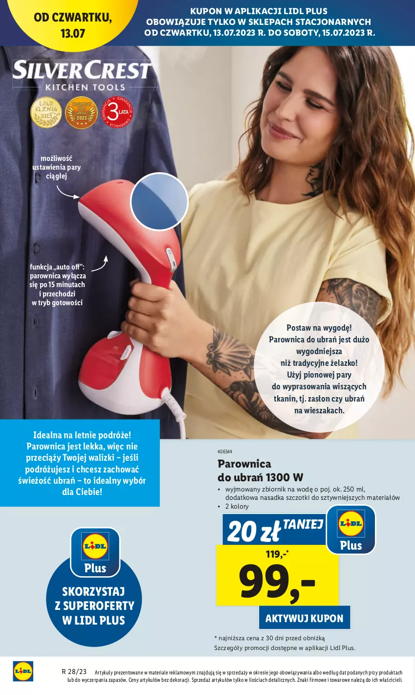 Gazetka promocyjna Lidl - GAZETKA - ważna 13.07 do 15.07.2023 - strona 68 - produkty: Parownica, Wieszak