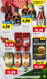 Gazetka promocyjna Lidl - GAZETKA - Gazetka - ważna od 15.07 do 15.07.2023 - strona 41 - produkty: Ketchup, Sos, Sezam, Pesto, Burger, Pudliszki, Heinz, Roślinny burger, LG