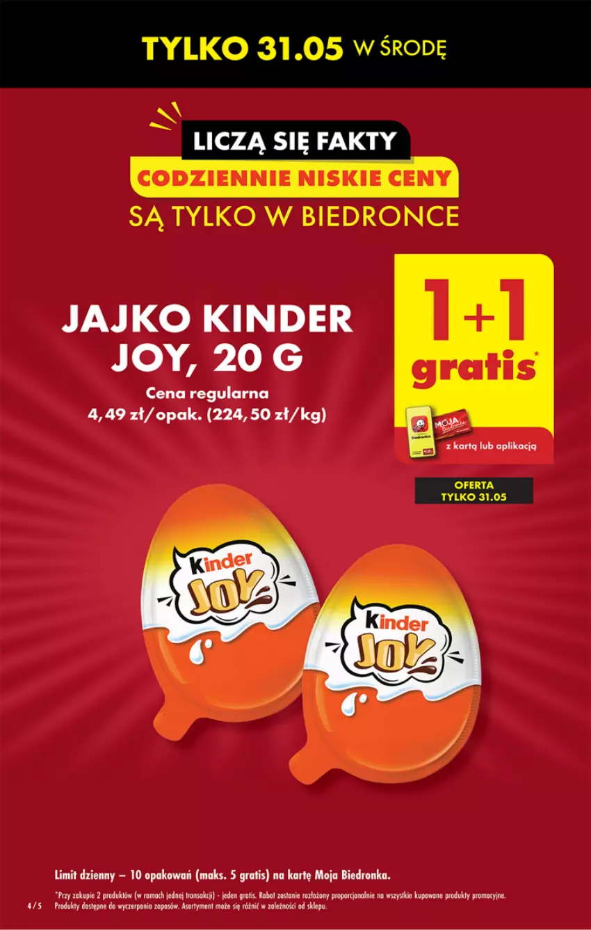 Gazetka promocyjna Biedronka - ważna 29.05 do 03.06.2023 - strona 4 - produkty: Dron, Gra, Kinder, Por, Rama, Robot, Tran