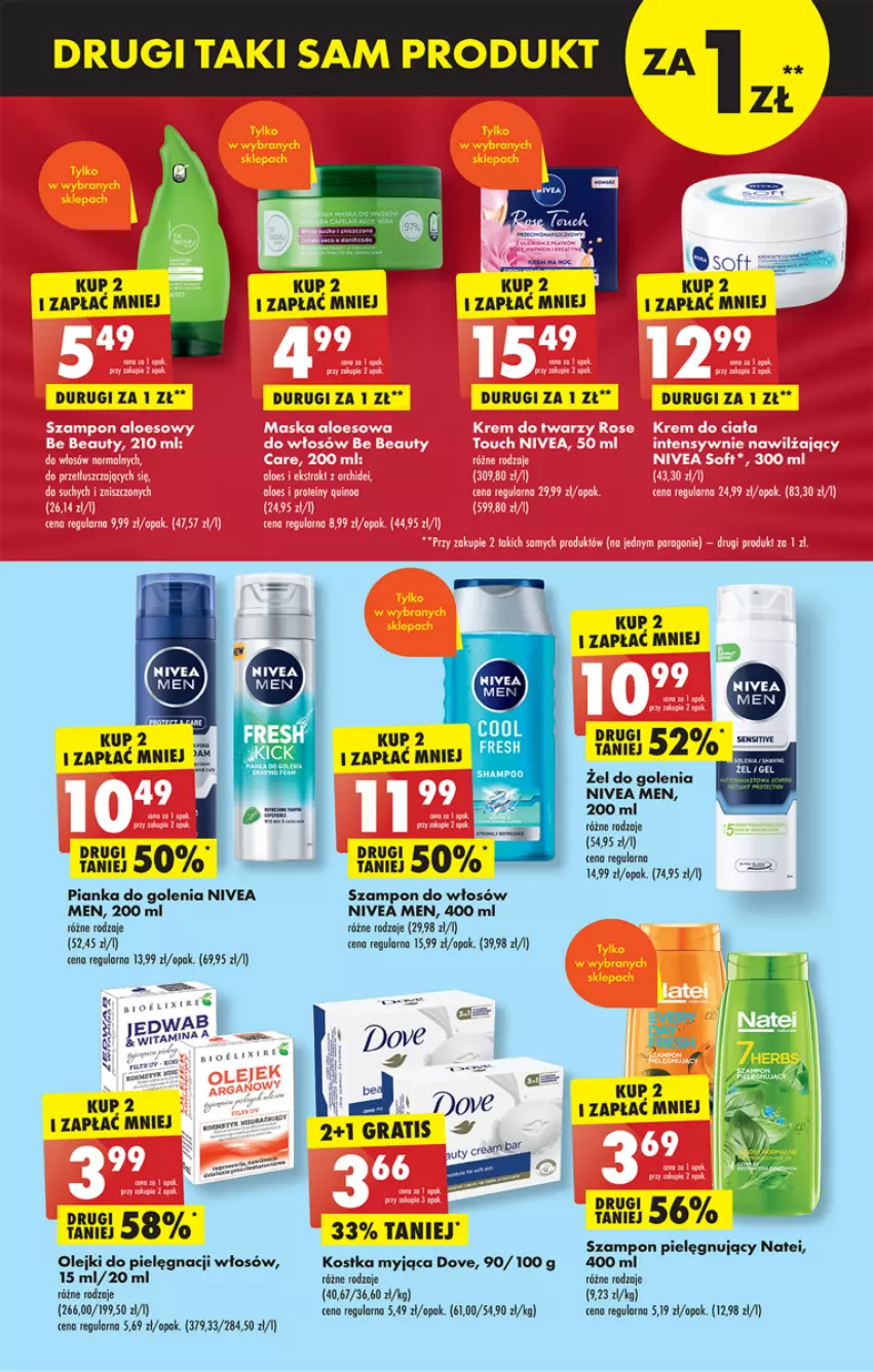 Gazetka promocyjna Biedronka - ważna 29.05 do 03.06.2023 - strona 43 - produkty: Dove, Gra, Kostka myjąca, Nivea, Nivea Men, Olej, Pianka do golenia, Szampon